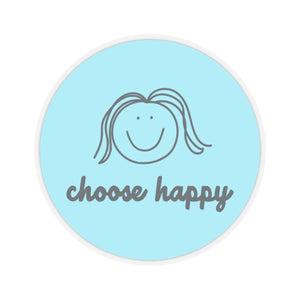 Choose Happy Kiss-Cut Stickers