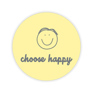 Choose Happy Kiss-Cut Stickers