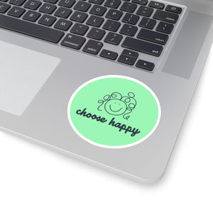 Choose Happy Kiss-Cut Stickers