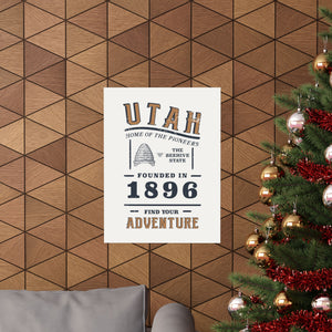 Utah Find Your Adventure Matte Vertical Posters