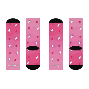 Raspberry Shakes Cushioned Crew Socks