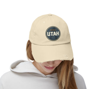 Totally Utah Bigfoot Unisex Distressed Cap