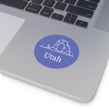 Load image into Gallery viewer, Utah Arch Round Vinyl Stickers
