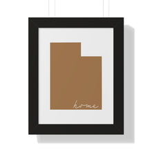 Load image into Gallery viewer, Utah Home Framed Vertical Poster
