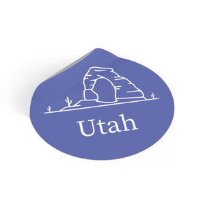 Utah Arch Round Vinyl Stickers