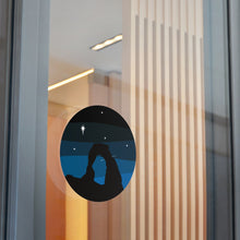 Load image into Gallery viewer, Arches At Night Round Vinyl Stickers
