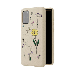 Flowers And Bees Biodegradable Cases