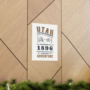 Utah Find Your Adventure Matte Vertical Posters