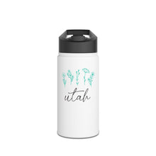 Load image into Gallery viewer, Wildflower Stainless Steel Water Bottle, Standard Lid
