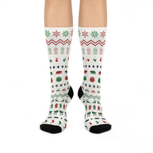 Load image into Gallery viewer, Utah Christmas Cushioned Crew Socks
