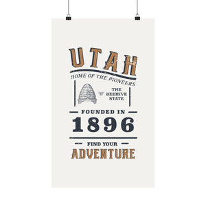 Utah Find Your Adventure Matte Vertical Posters