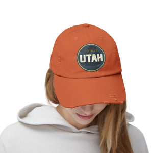 Totally Utah Unisex Distressed Cap