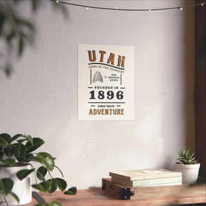 Utah Find Your Adventure Matte Vertical Posters