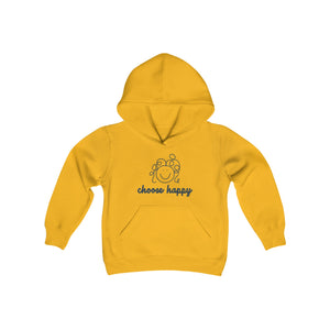 Choose Happy Youth Heavy Blend Hooded Sweatshirt