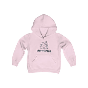 Choose Happy Youth Heavy Blend Hooded Sweatshirt