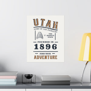 Utah Find Your Adventure Matte Vertical Posters