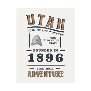 Utah Find Your Adventure Matte Vertical Posters