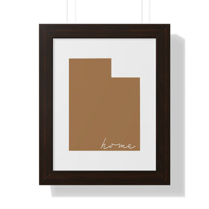 Utah Home Framed Vertical Poster