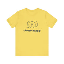 Load image into Gallery viewer, Choose Happy Unisex Jersey Short Sleeve Tee
