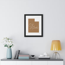 Load image into Gallery viewer, Utah Framed Vertical Poster
