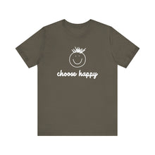 Load image into Gallery viewer, Choose Happy Unisex Jersey Short Sleeve Tee
