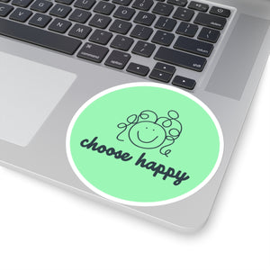 Choose Happy Kiss-Cut Stickers