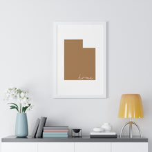 Load image into Gallery viewer, Utah Home Framed Vertical Poster
