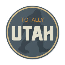 Load image into Gallery viewer, Bigfoot Totally Utah Round Vinyl Stickers
