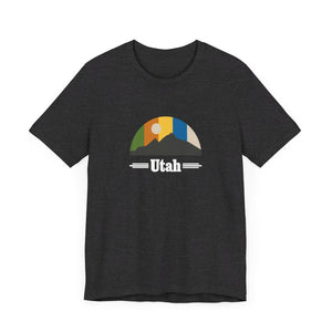 Utah Mountain Sky Unisex Jersey Short Sleeve Tee