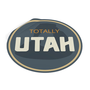 Totally Utah Delicate Arch Round Vinyl Stickers