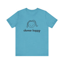 Load image into Gallery viewer, Choose Happy Unisex Jersey Short Sleeve Tee
