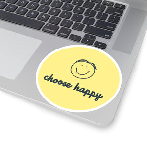 Choose Happy Kiss-Cut Stickers