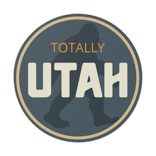 Load image into Gallery viewer, Bigfoot Totally Utah Round Vinyl Stickers
