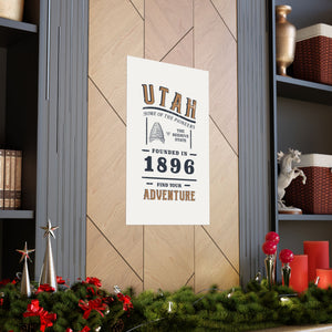 Utah Find Your Adventure Matte Vertical Posters