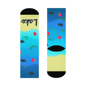 Bear Lake Monster Cushioned Crew Socks