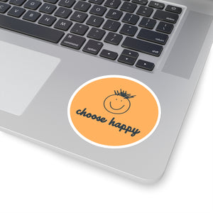 Choose Happy Kiss-Cut Stickers