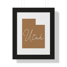 Load image into Gallery viewer, Utah Framed Vertical Poster
