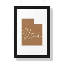 Load image into Gallery viewer, Utah Framed Vertical Poster
