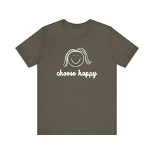 Load image into Gallery viewer, Choose Happy Unisex Jersey Short Sleeve Tee
