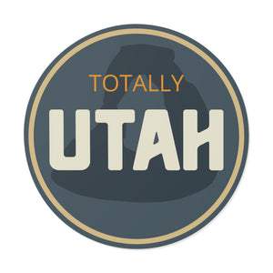 Totally Utah Delicate Arch Round Vinyl Stickers