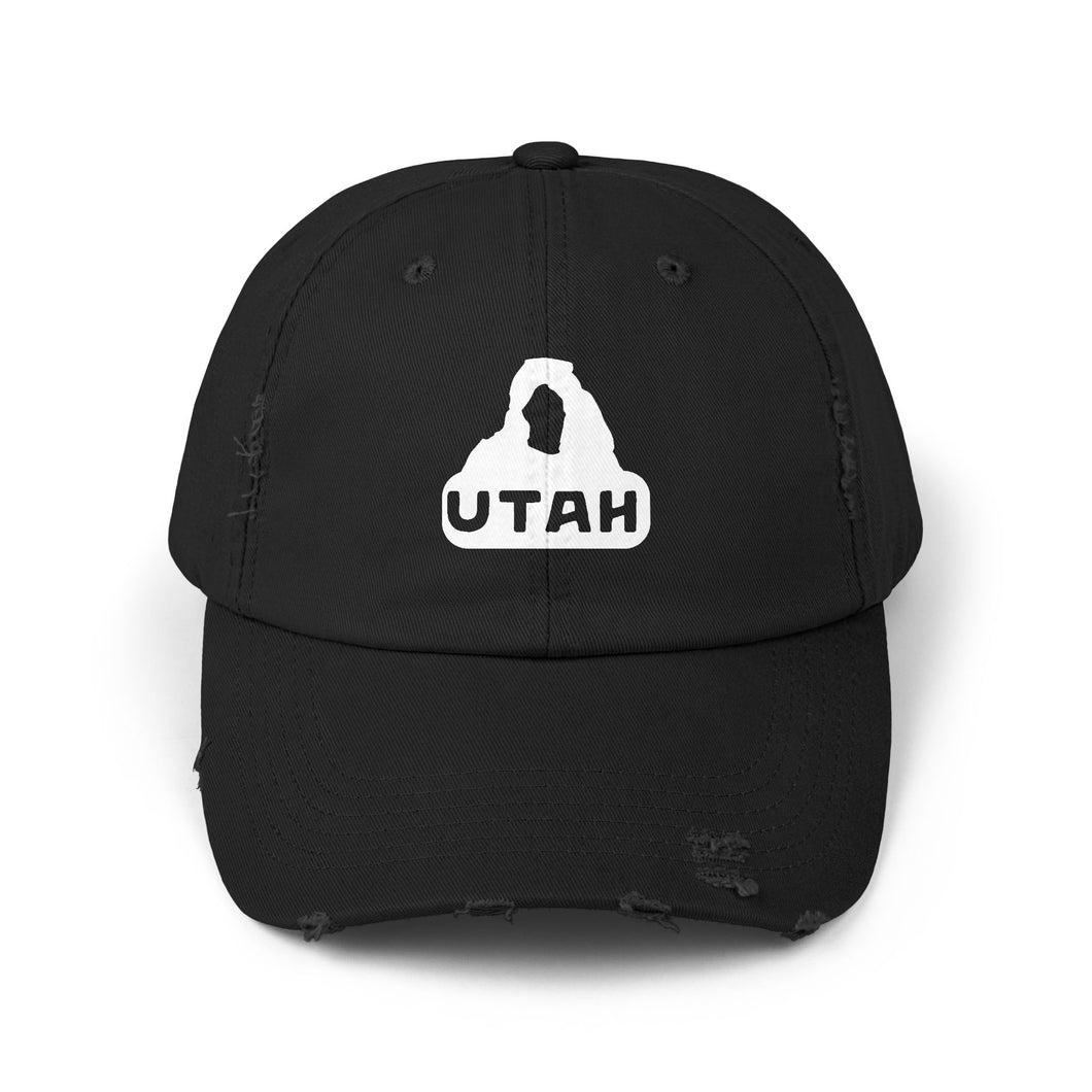Utah Delicate Arch Unisex Distressed Cap