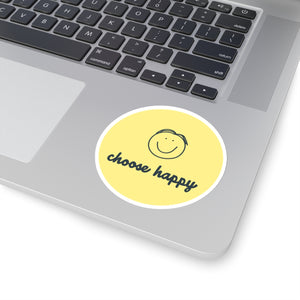 Choose Happy Kiss-Cut Stickers