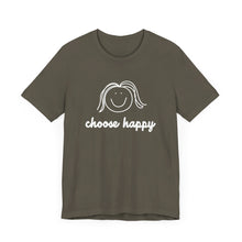 Load image into Gallery viewer, Choose Happy Unisex Jersey Short Sleeve Tee
