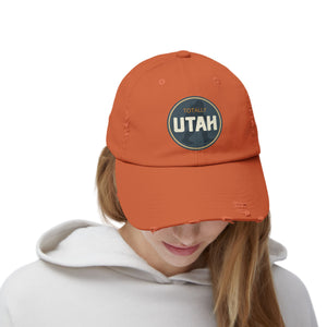 Totally Utah Bigfoot Unisex Distressed Cap