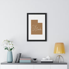 Load image into Gallery viewer, Utah Framed Vertical Poster
