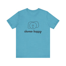 Load image into Gallery viewer, Choose Happy Unisex Jersey Short Sleeve Tee
