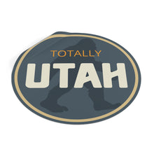 Load image into Gallery viewer, Bigfoot Totally Utah Round Vinyl Stickers
