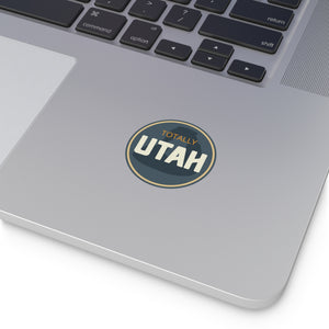 Totally Utah Delicate Arch Round Vinyl Stickers