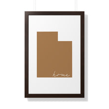 Load image into Gallery viewer, Utah Home Framed Vertical Poster
