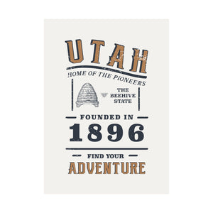 Utah Find Your Adventure Matte Vertical Posters